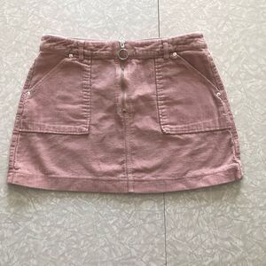 almost famous pink corduroy y2k 100% cotton skirt spring preppy size 9
